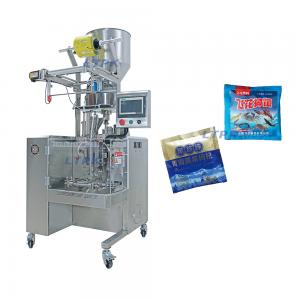 Auto 3 sides seal granule spice sachet bag packaging machine with rotary cup filling