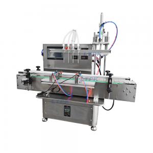 Auto desktop 4 nozzles peristaltic pump liquid filler filling machine 2.4L/min