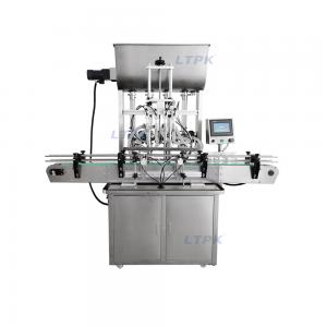 Automatic 4 nozzles pneumatic cream viscous liquid filling machine with mixing hopper Automatic 4 nozzles pneumatic cream viscous liquid filling machine with mixing hopper