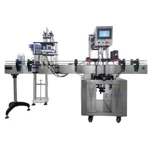 Automatic Screw Capping Machine with Vibratory Bowl Cap Feeder LT-SC440N-CF