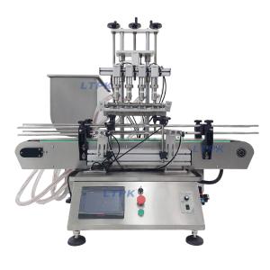 Desktop 4 Heads Pneumatic Piston Liquid & Paste Filling Machine LT-DPFG4