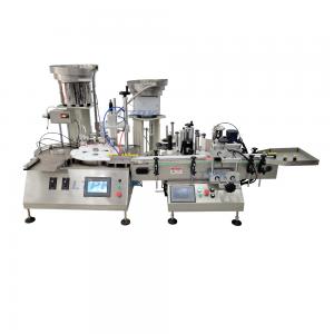Desktop rotary filling capping labeling production line Desktop rotary filling capping labeling production line