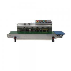 FRD1000WS stainless steel continous band sealer with ink date coding