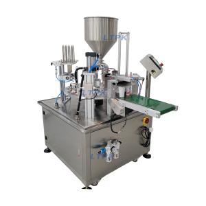 One of two rotary cup filling sealing machine