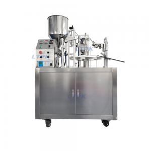 Rotary semi auto filling sealing machine