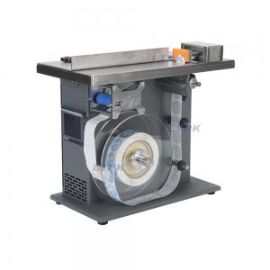 Small semi auto right-angled corner sticker labeling machine label applicator