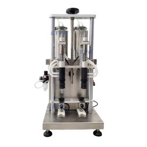 Double Head Semi-Automatic Vacuum Filling Machine for Perfume, Wine & Disinfectant Alcohol